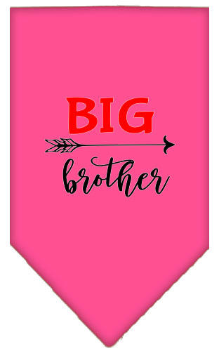 Big Brother Screen Print Bandana Bright Pink Large